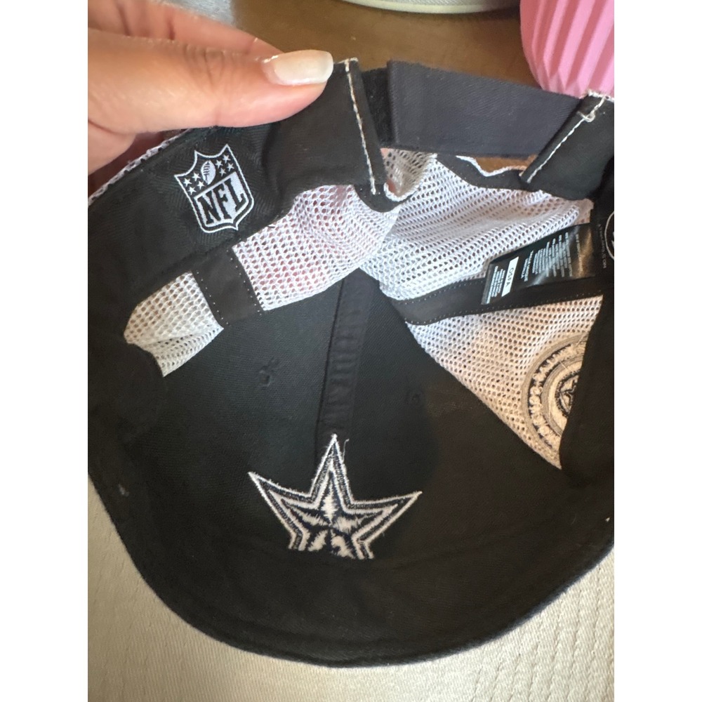 47 Brand Dallas Cowboys NFL Trucker Hat Navy Blue Gray Mesh Snapback Cap OSFA - Picture 4 of 5